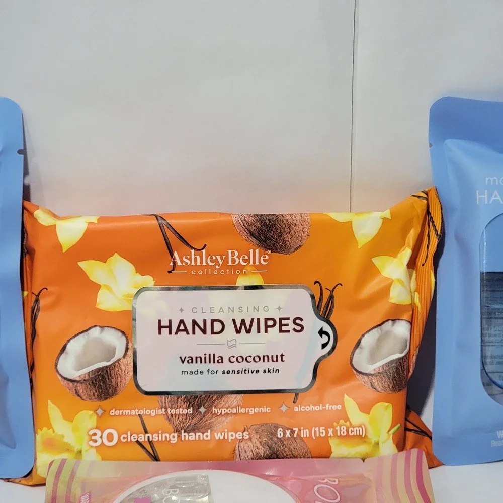 Ashley Belle Collection Hand Sanitizer Body Mist & Wipes 6pc Travel Bundle Set
